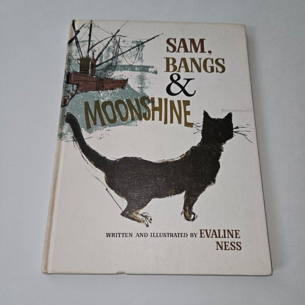 VTG Sam Bangs & Moonshine Hardback Book Evaline Ness 1966 Weekly Reader Club